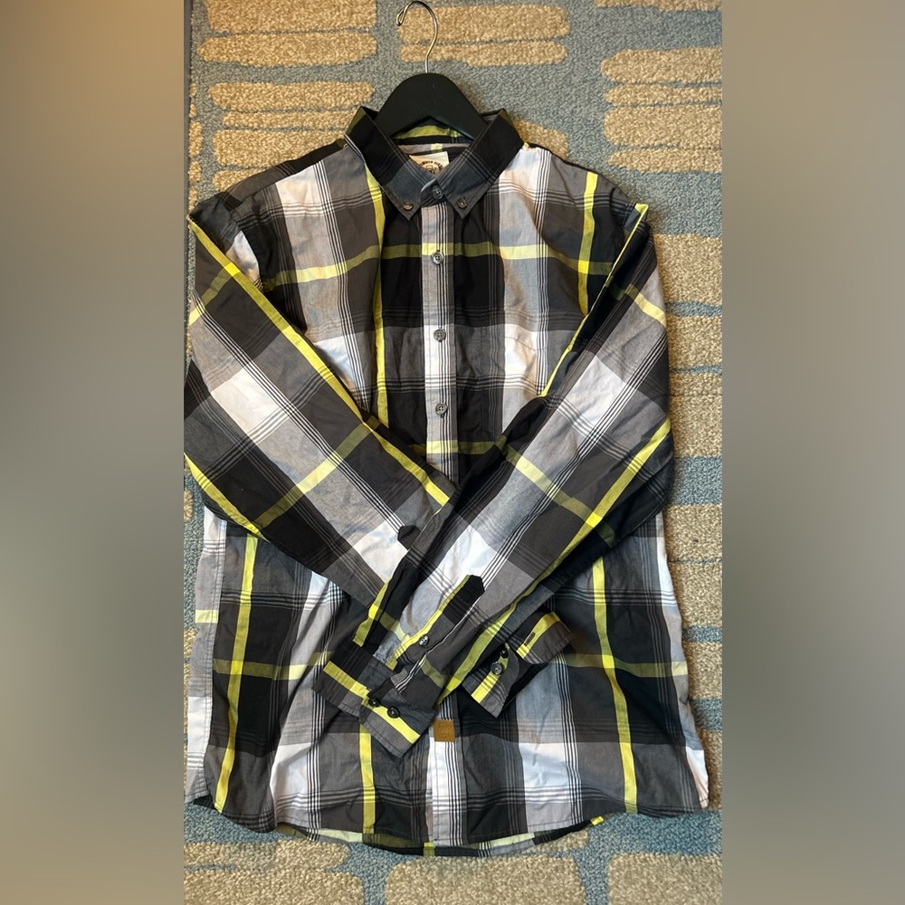 Customized Version by Dubinik Plaid Button-Up Shirt NWOT